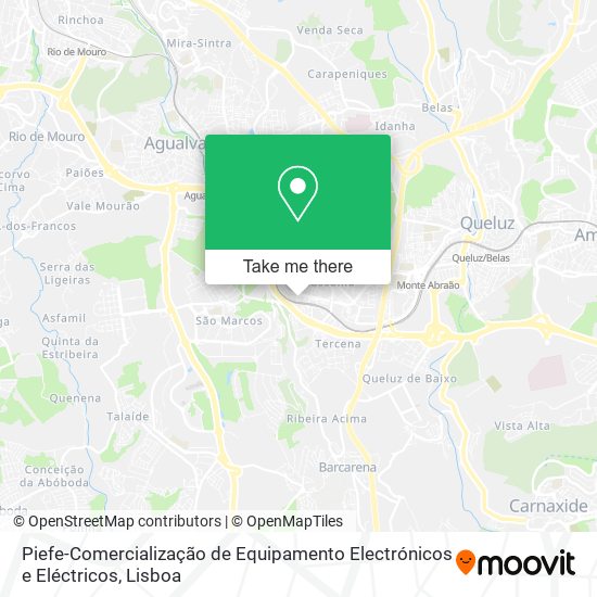 Piefe-Comercialização de Equipamento Electrónicos e Eléctricos mapa