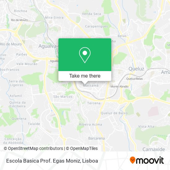 Escola Basica Prof. Egas Moniz mapa