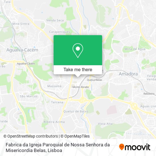 Fabrica da Igreja Paroquial de Nossa Senhora da Misericordia Belas mapa