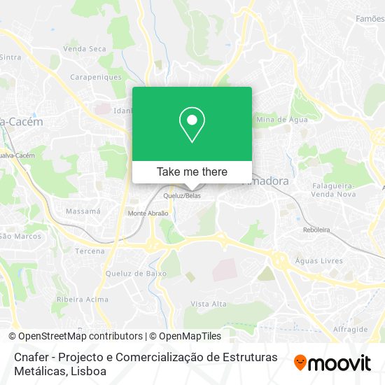 Cnafer - Projecto e Comercialização de Estruturas Metálicas mapa