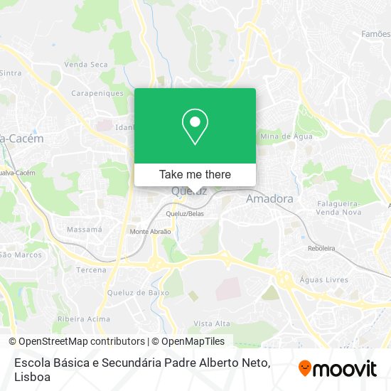 Escola Básica e Secundária Padre Alberto Neto map