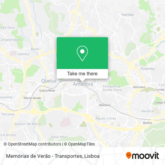 Memórias de Verão - Transportes mapa