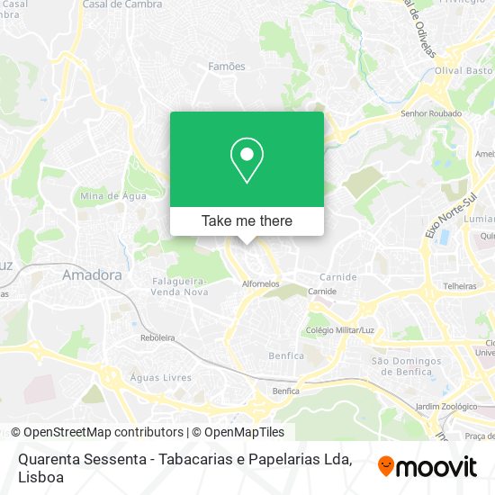 Quarenta Sessenta - Tabacarias e Papelarias Lda map