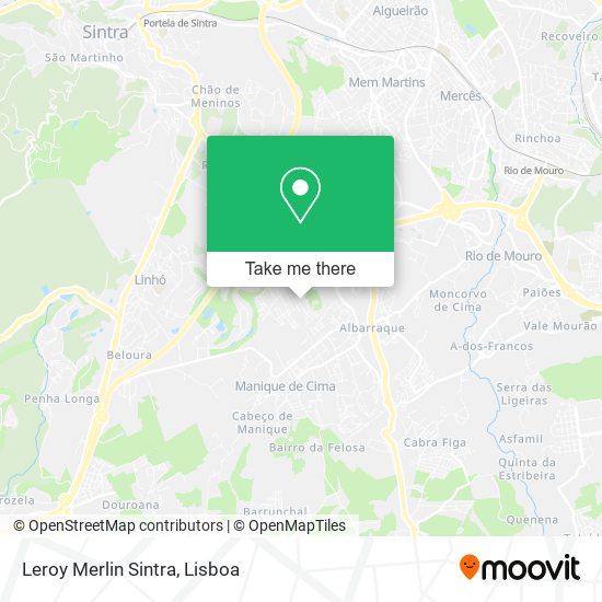 Leroy Merlin Sintra mapa