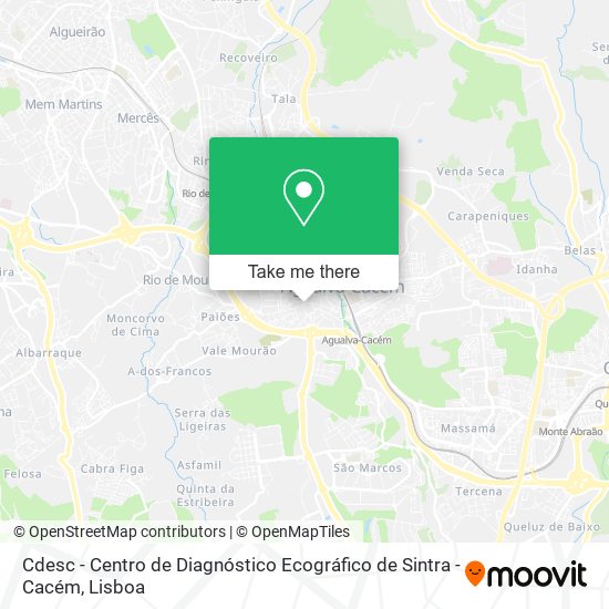 Cdesc - Centro de Diagnóstico Ecográfico de Sintra - Cacém map