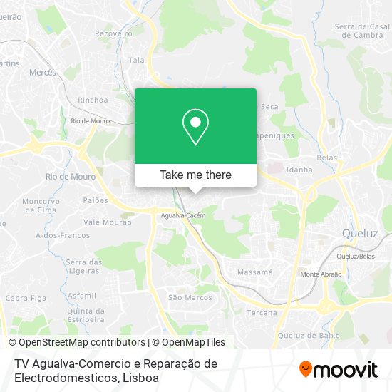 TV Agualva-Comercio e Reparação de Electrodomesticos map