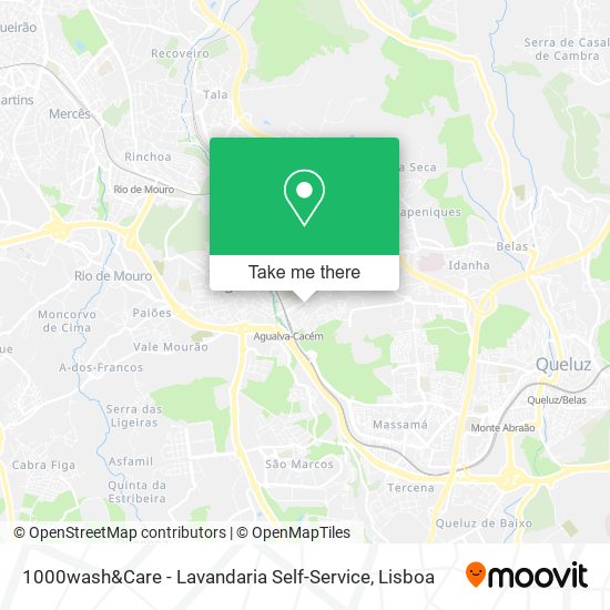 1000wash&Care - Lavandaria Self-Service mapa