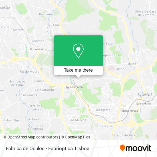Fábrica de Óculos - Fabrióptica mapa