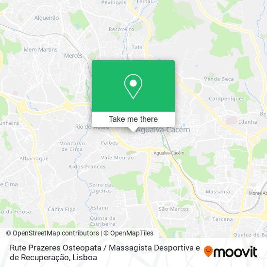 Rute Prazeres Osteopata / Massagista Desportiva e de Recuperação map
