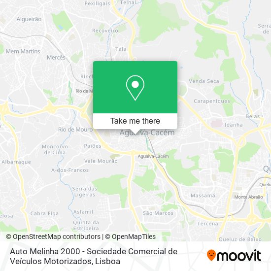 Auto Melinha 2000 - Sociedade Comercial de Veículos Motorizados map