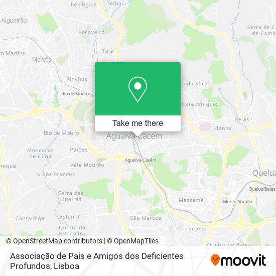 Associação de Pais e Amigos dos Deficientes Profundos mapa