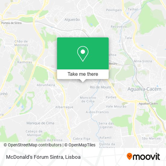 McDonald's Fórum Sintra map
