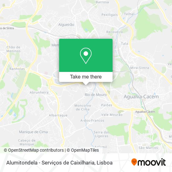 Alumitondela - Serviços de Caixilharia mapa