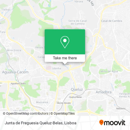 Junta de Freguesia Queluz-Belas mapa