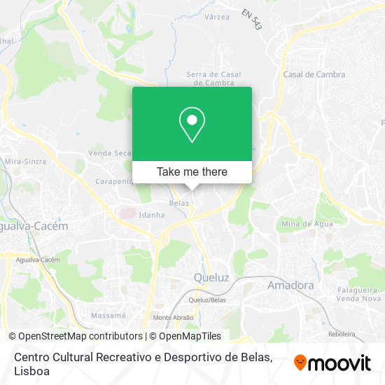 Centro Cultural Recreativo e Desportivo de Belas mapa