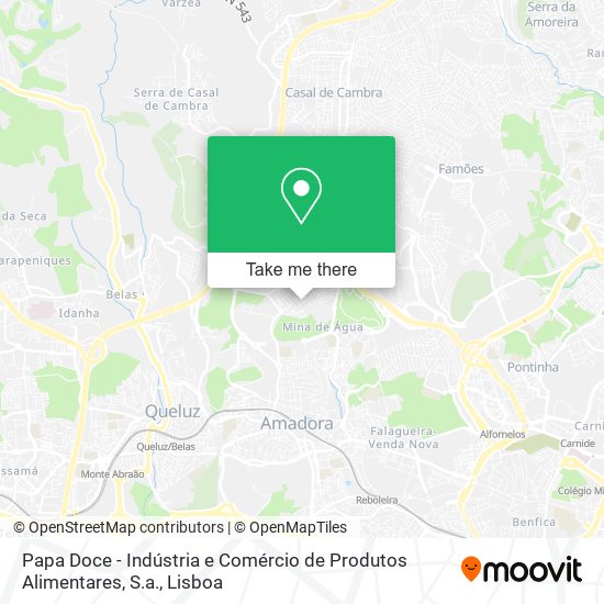 Papa Doce - Indústria e Comércio de Produtos Alimentares, S.a. map