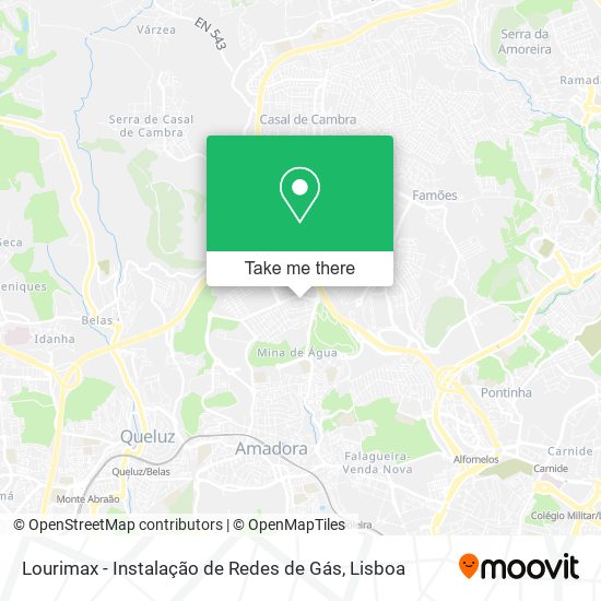 Lourimax - Instalação de Redes de Gás mapa