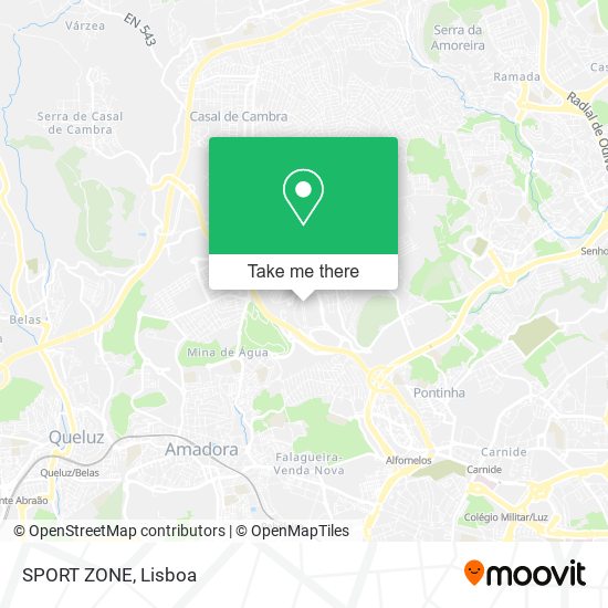 SPORT ZONE map