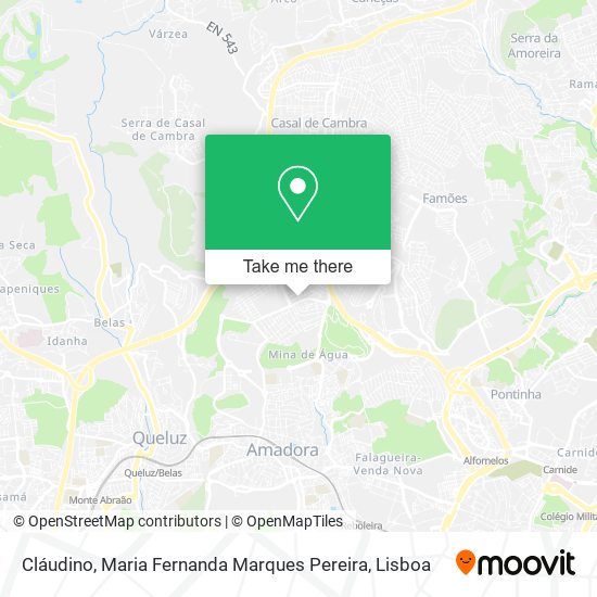 Cláudino, Maria Fernanda Marques Pereira map