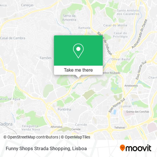 Funny Shops Strada Shopping map