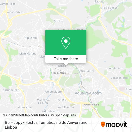 Be Happy - Festas Temáticas e de Aniversário mapa
