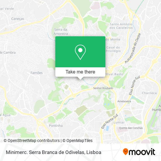 Minimerc. Serra Branca de Odivelas mapa