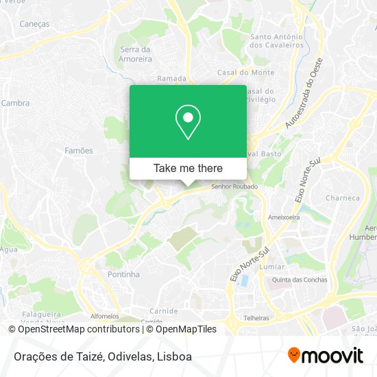 Orações de Taizé, Odivelas map