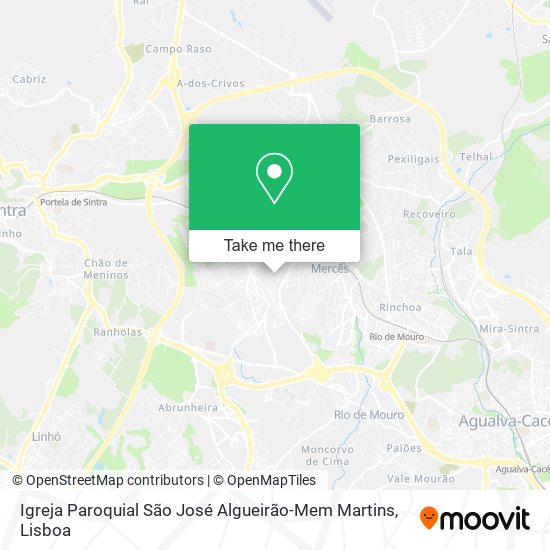 Igreja Paroquial São José Algueirão-Mem Martins map