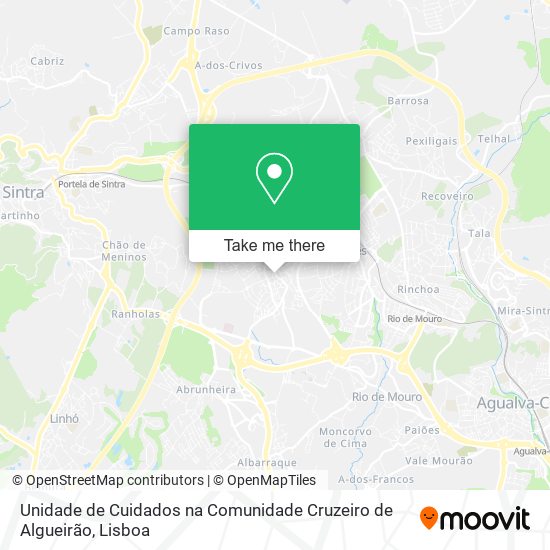 Unidade de Cuidados na Comunidade Cruzeiro de Algueirão map