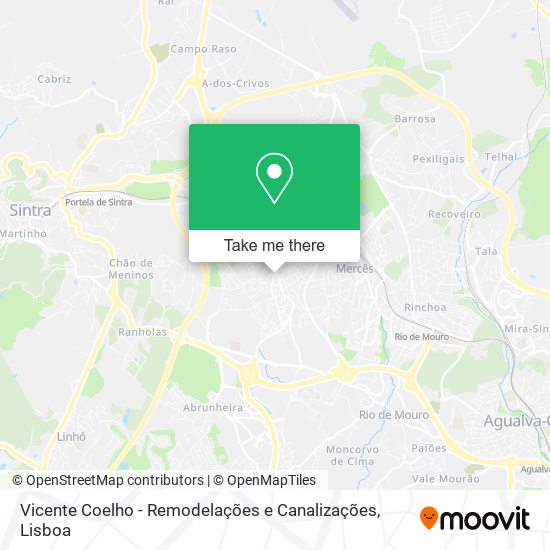 Vicente Coelho - Remodelações e Canalizações map
