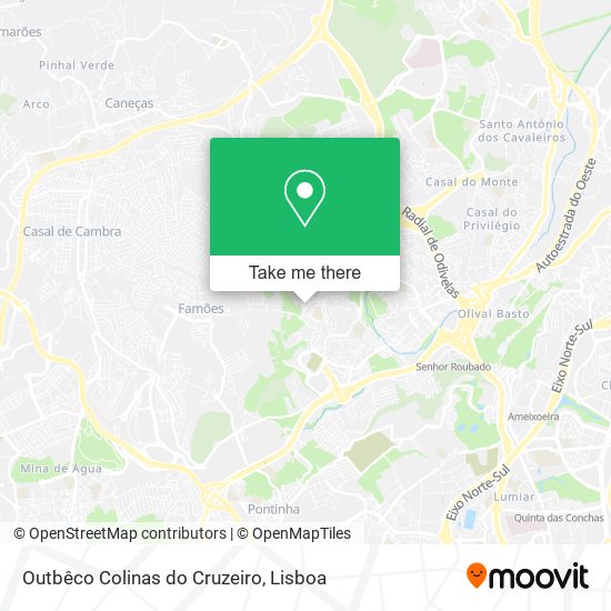Outbêco Colinas do Cruzeiro map