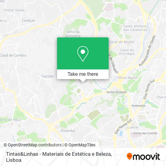 Tintas&Linhas - Materiais de Estética e Beleza mapa