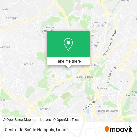 Centro de Saúde Nampula map