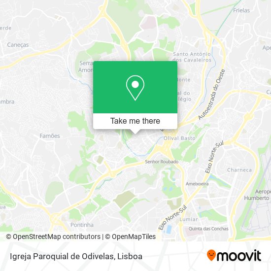 Igreja Paroquial de Odivelas map
