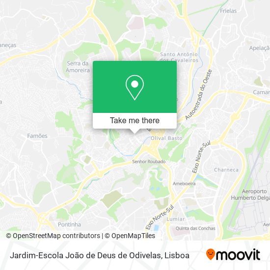 Jardim-Escola João de Deus de Odivelas map