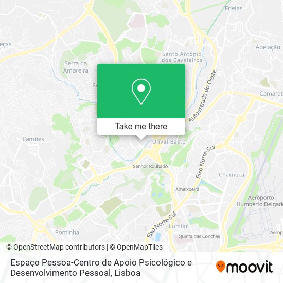 Espaço Pessoa-Centro de Apoio Psicológico e Desenvolvimento Pessoal map