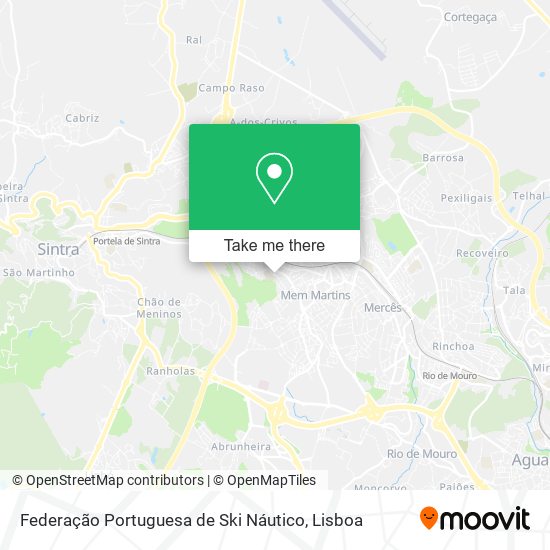 Federação Portuguesa de Ski Náutico mapa