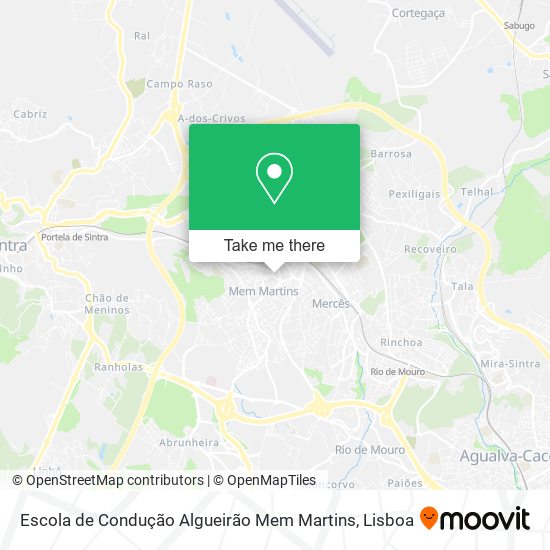 Escola de Condução Algueirão Mem Martins map