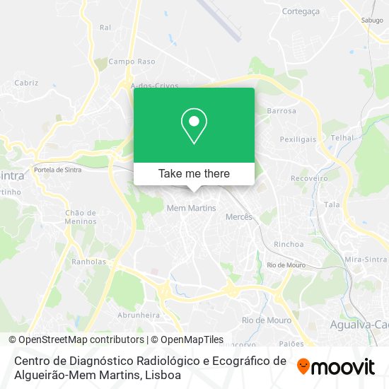 Centro de Diagnóstico Radiológico e Ecográfico de Algueirão-Mem Martins map