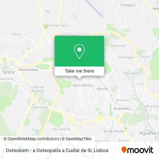 Osteobem - a Osteopatia a Cuidar de Si mapa