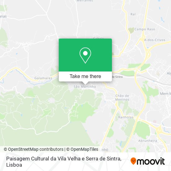 Paisagem Cultural da Vila Velha e Serra de Sintra map