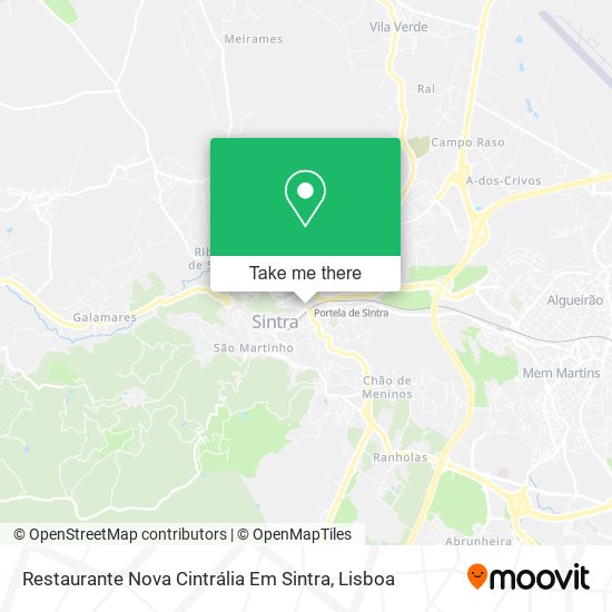 Restaurante Nova Cintrália Em Sintra map