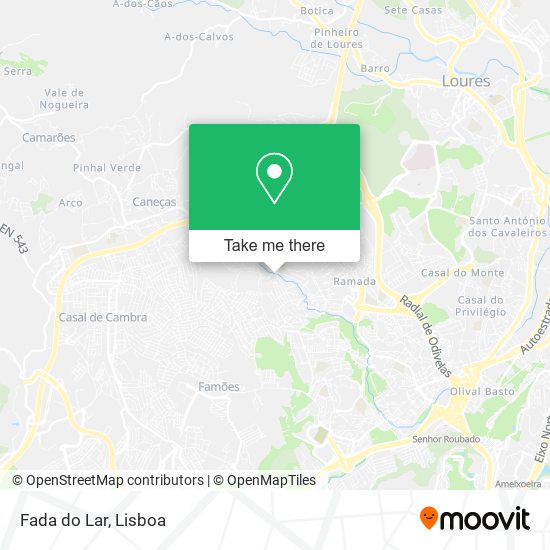 Fada do Lar mapa