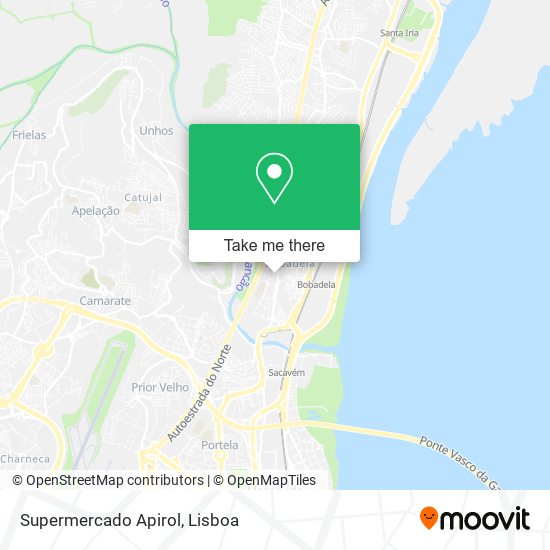 Supermercado Apirol mapa