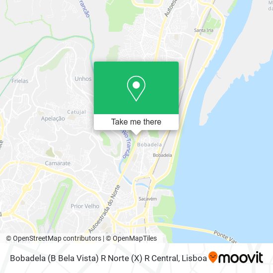 Bobadela (B Bela Vista) R Norte (X) R Central map