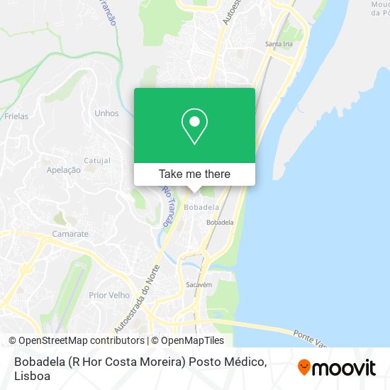 Bobadela (R Hor Costa Moreira) Posto Médico map