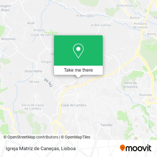 Igreja Matriz de Caneças map