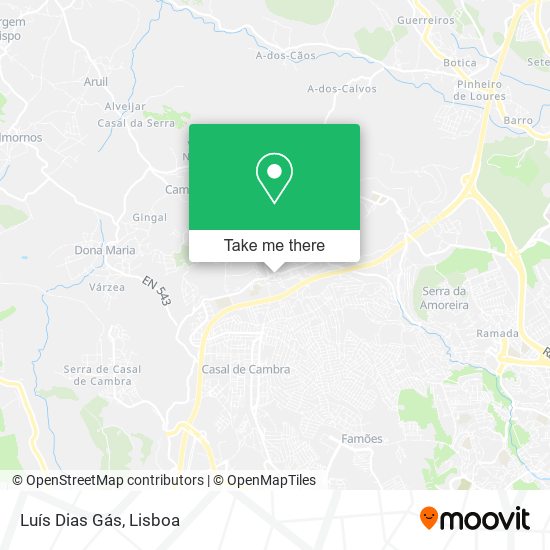 Luís Dias Gás mapa