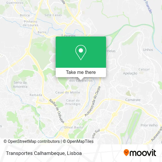 Transportes Calhambeque map