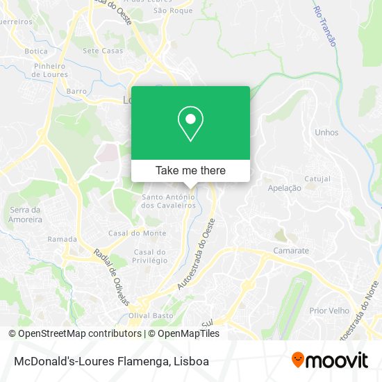 McDonald's-Loures Flamenga map